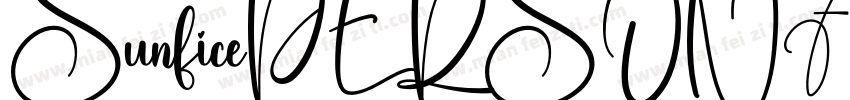 SunficePERSONALUSEONLY Regular字体转换
